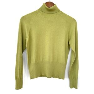 Talbots turtleneck sweater with long sleeves, raglan cut, in a cotton blend